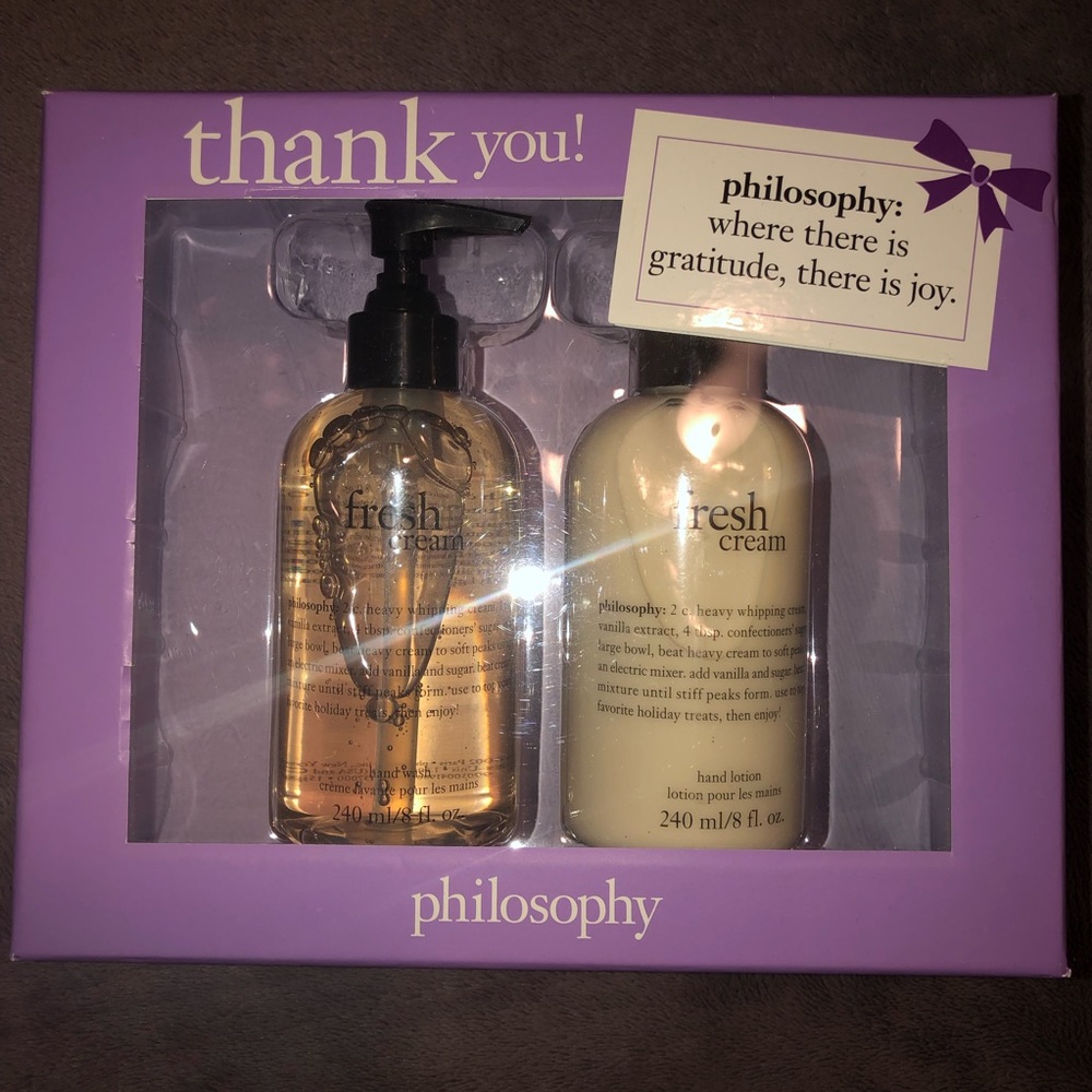 Philosophy Fresh Cream Hand Soap and Lotion Set ✨